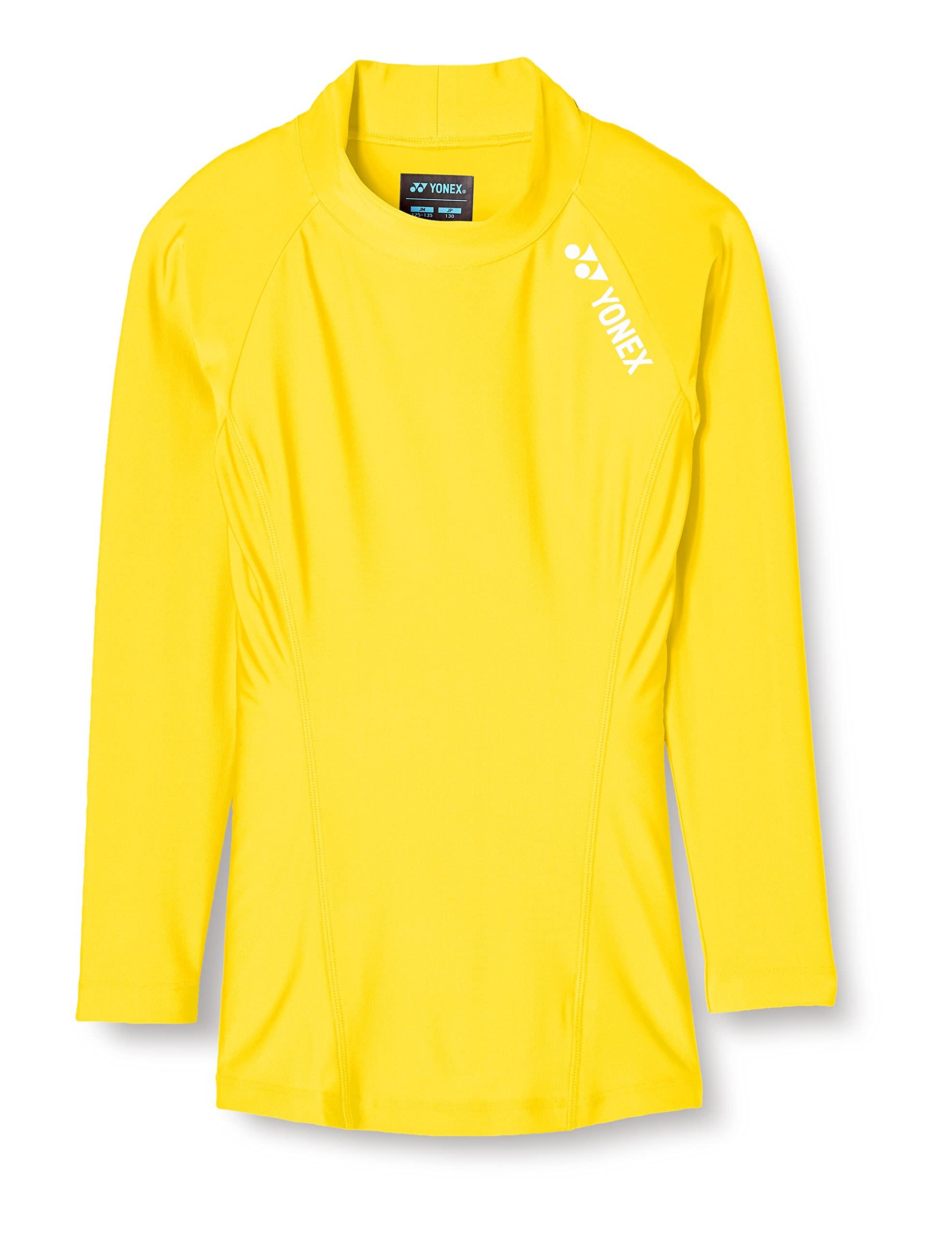 [Yonex] Long-Sleeve Shirt High-Neck Long-Sleeve Shirt Kids STBF1015J Yellow (004) J150