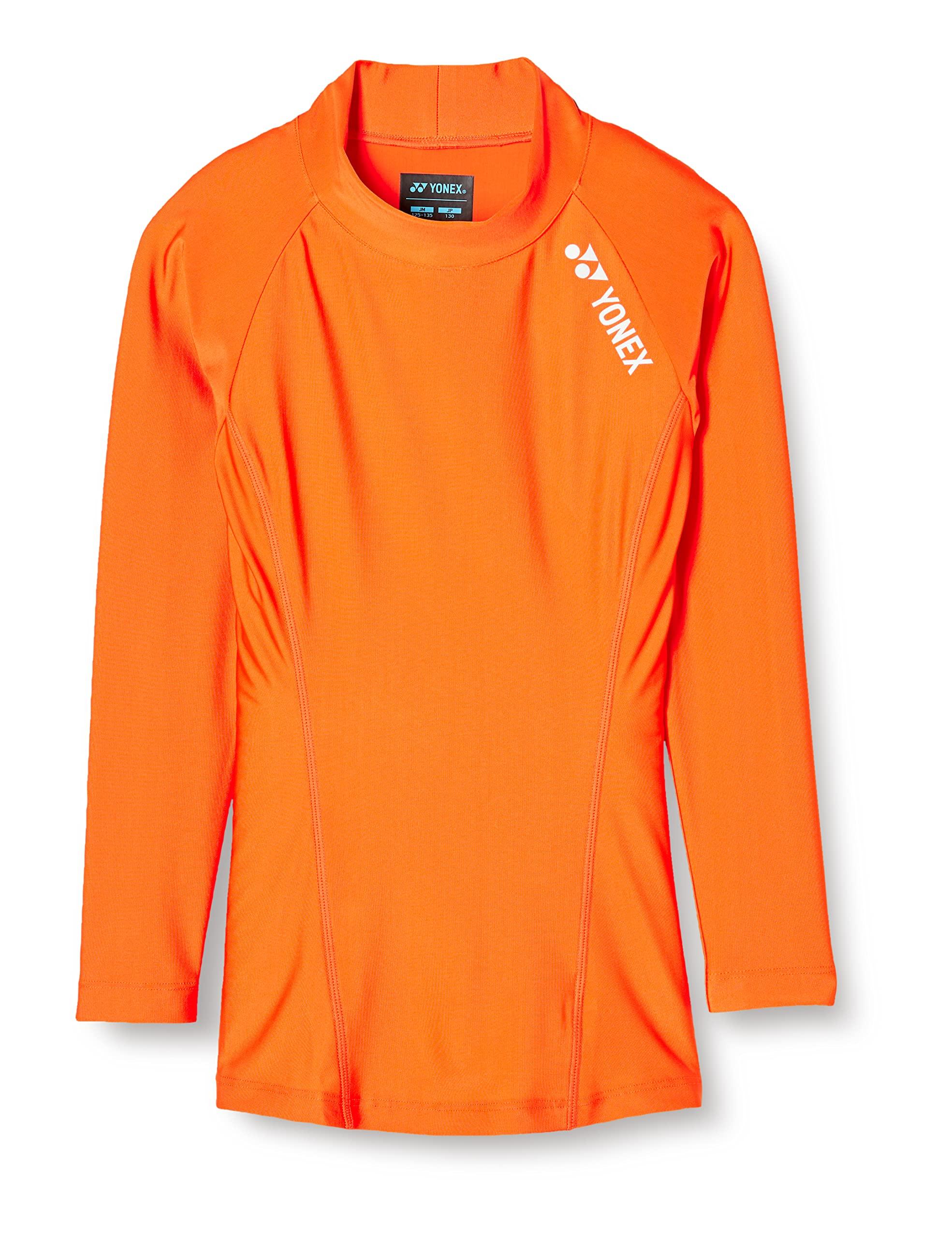 [Yonex] Long-Sleeve Shirt High-Neck Long-Sleeve Shirt Kids STBF1015J Orange (005) J130