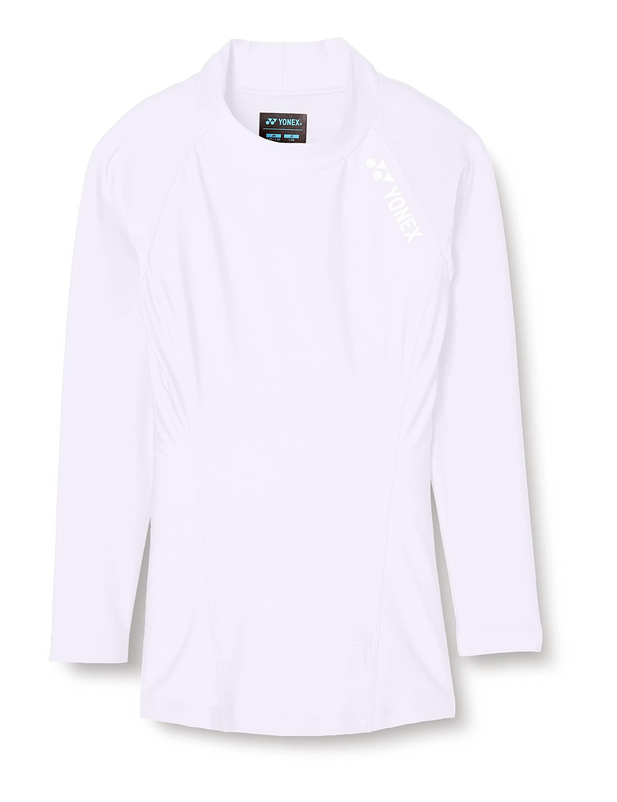 [Yonex] Long-Sleeve Shirt High-Neck Long-Sleeve Shirt Kids STBF1015J White (011) J140