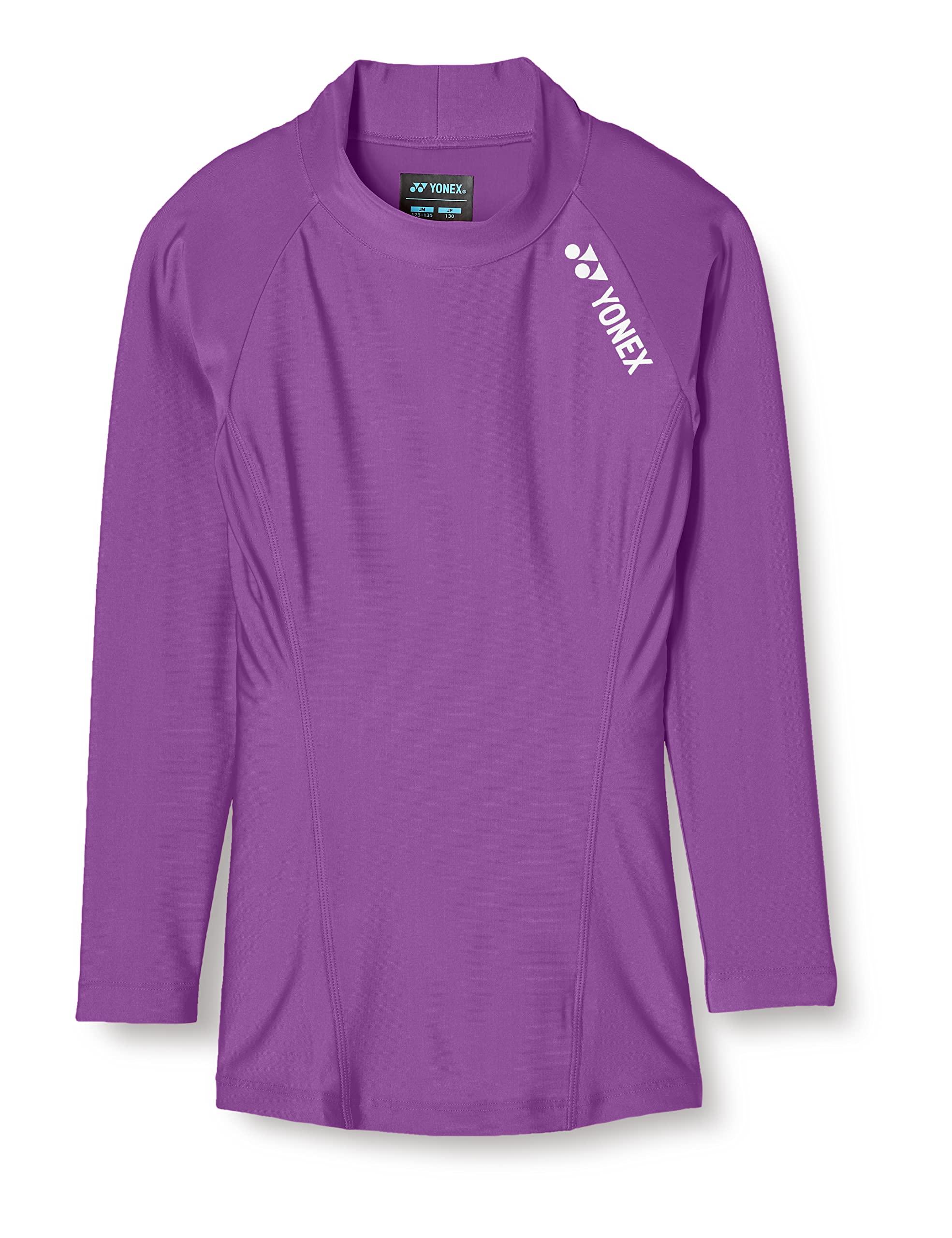 [Yonex] Long-Sleeve Shirt High-Neck Long-Sleeve Shirt Kids STBF1015J Purple (039) J140