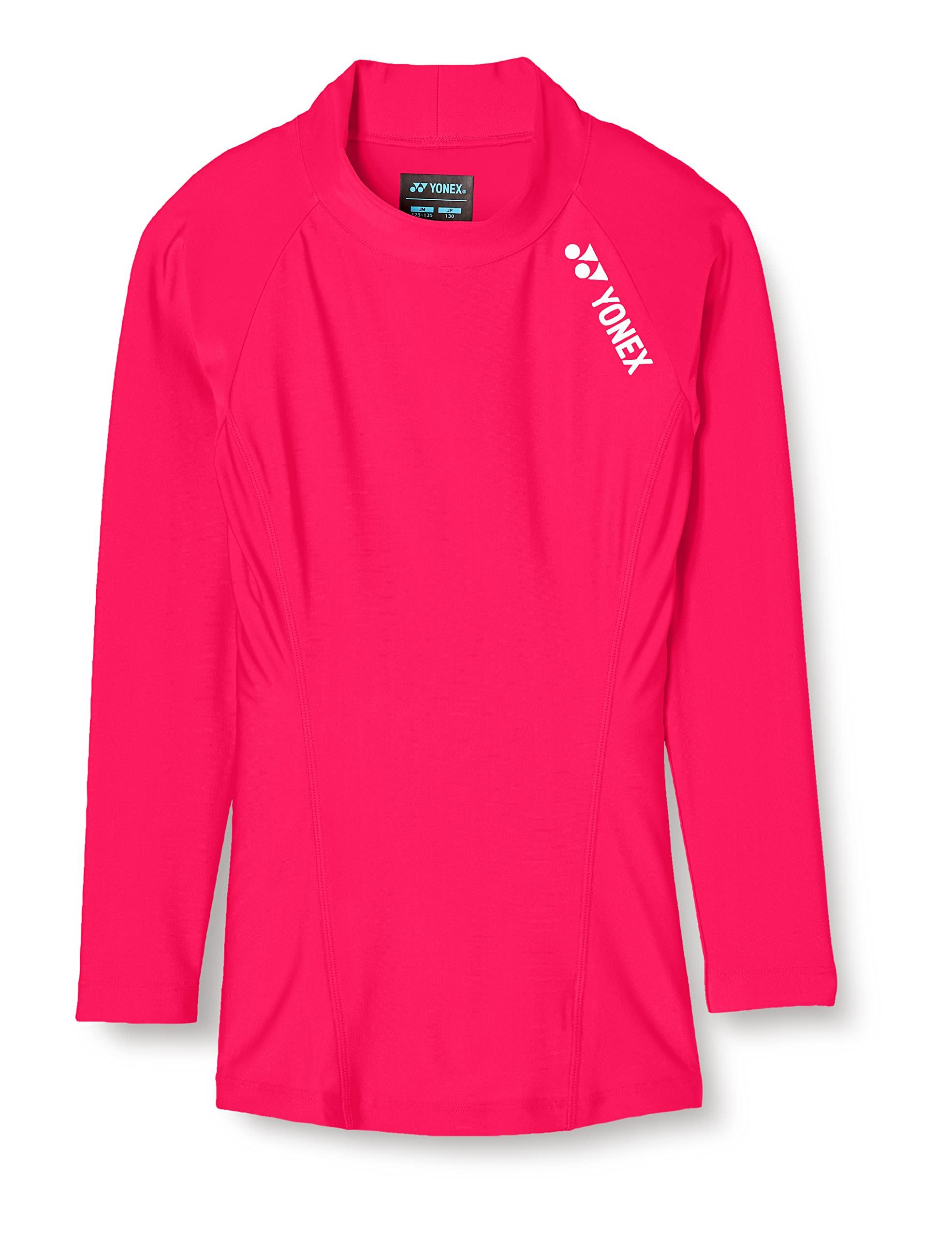 [Yonex] Long-Sleeve Shirt High-Neck Long-Sleeve Shirt Kids STBF1015J Bright Pink (122) J130