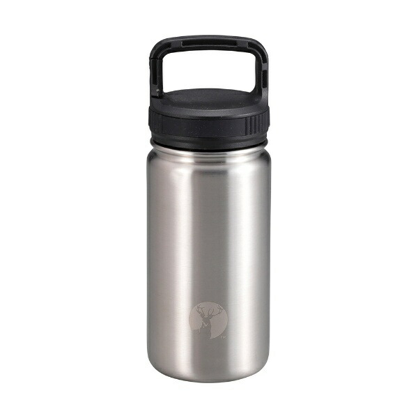 CAPTAIN STAG Sports Bottle Water Bottle Direct Drink Double Stainless Steel Bottle Vacuum Insulated Heat Retention Cold Retention HD Carabiner Bottle 350ml Silver UE-3514 Product Size: (Approx.) Outer Diameter 75 × Height 200 mm