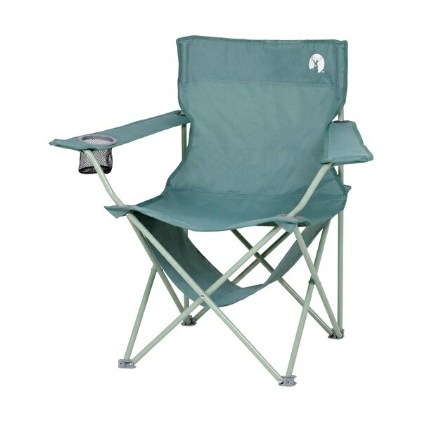 CAPTAIN STAG Outdoor Chair Lounge Chair with Shelf Mock and Drink Holder Vintage Green UC-1826