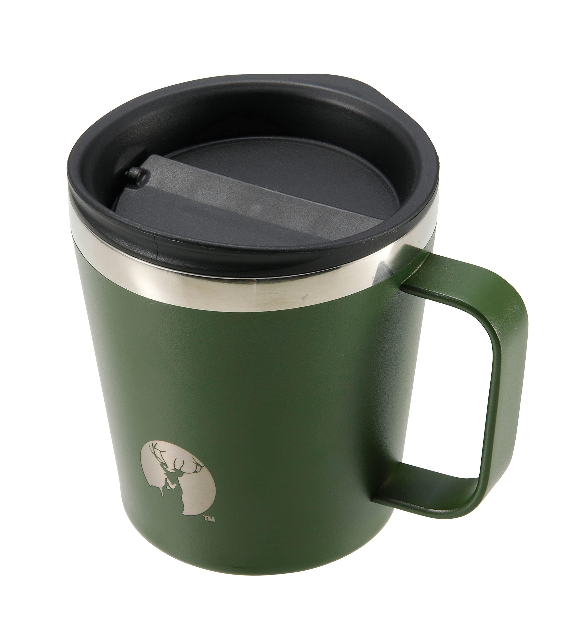 CAPTAIN STAG Cup Mug Noodle-in-Mug Double Stainless Vacuum Insulated Keep Warm Keep Cold 450ml Olive Drab UE-3568