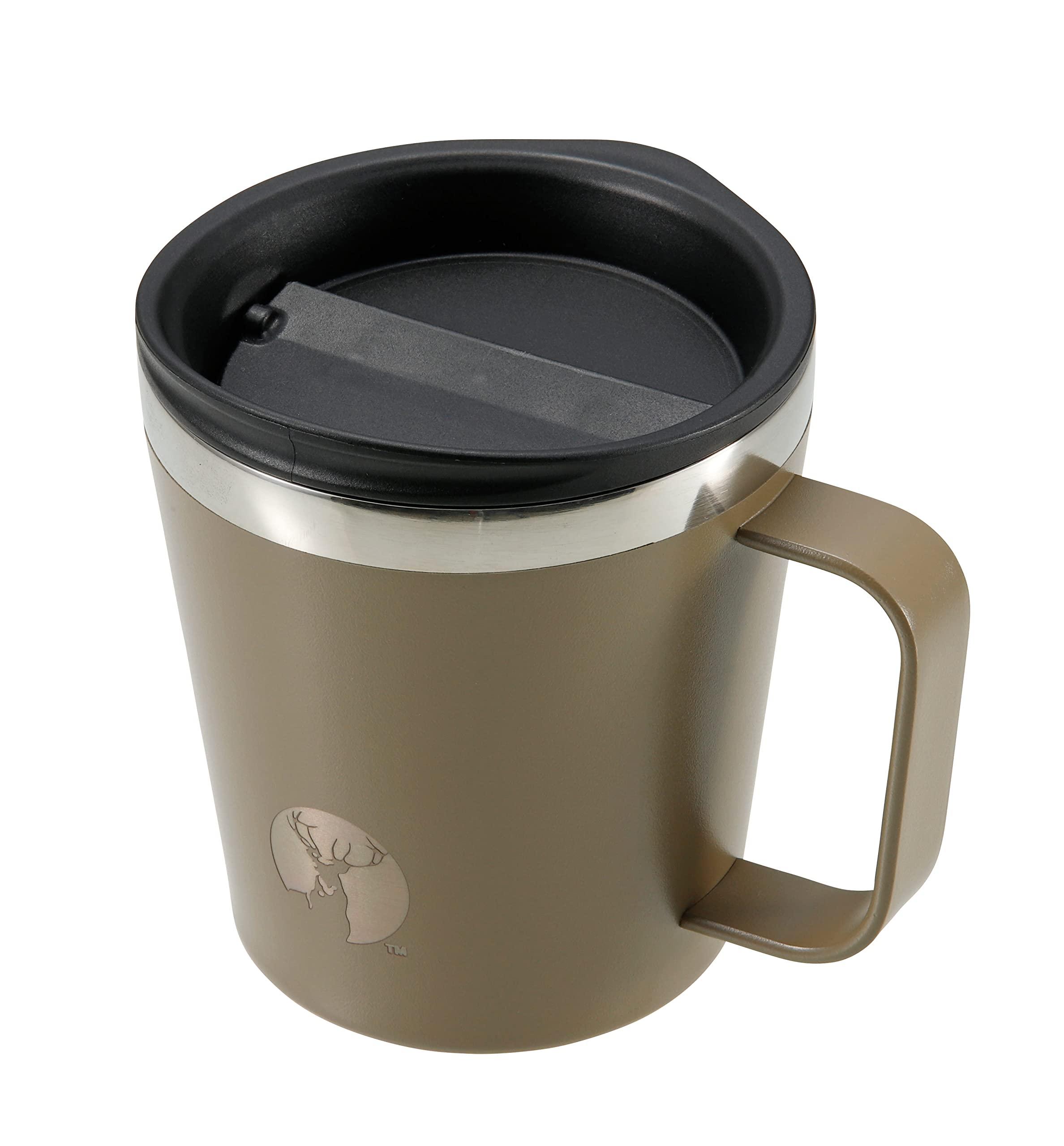 CAPTAIN STAG Cup Mug Noodle-in-Mug Double Stainless Vacuum Insulated Keep Warm Keep Cold 450ml Khaki UE-3569