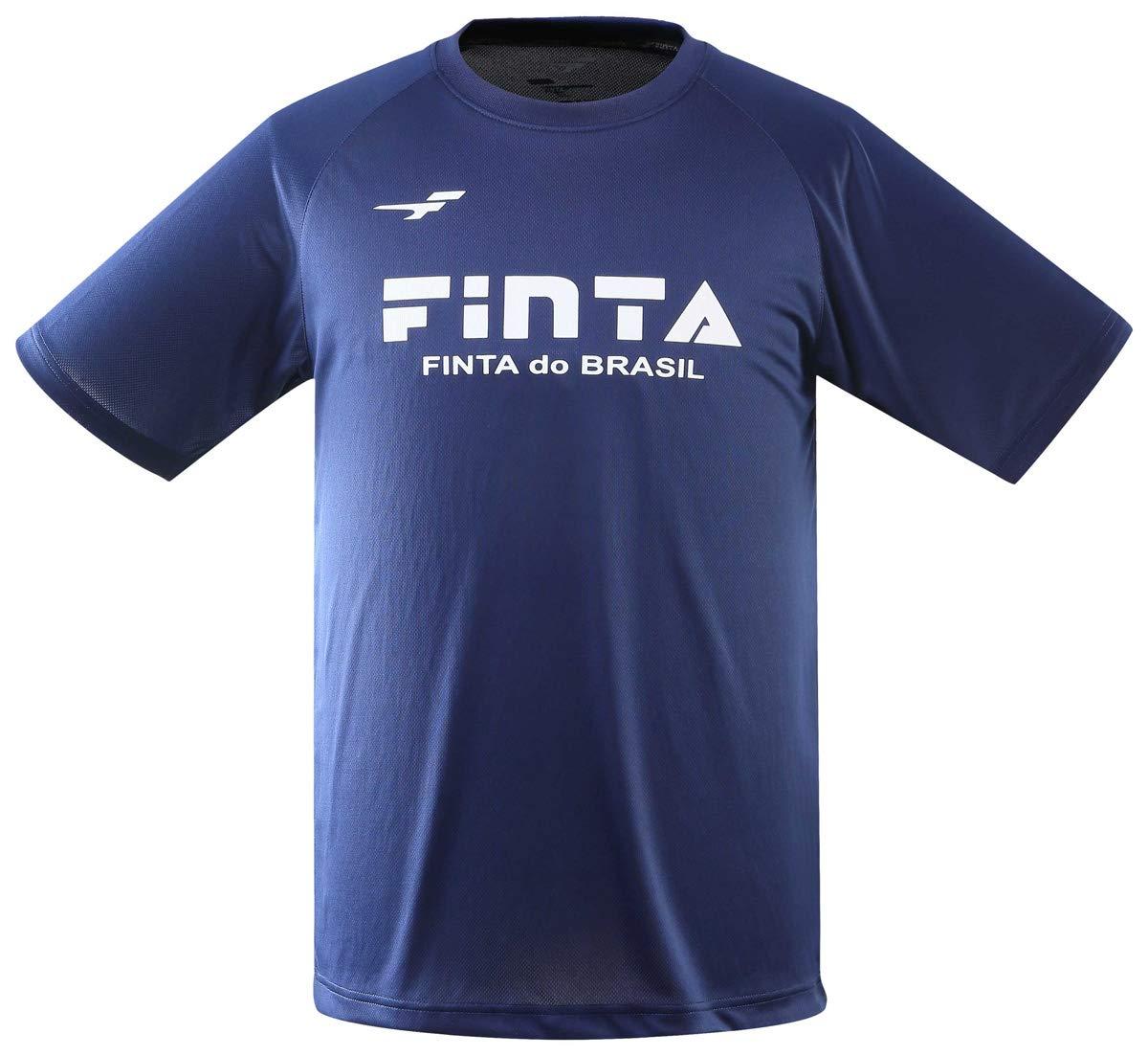 [FINTA] FINTA Soccer Futsal Basic Logo T-Shirt FT5156 ((1100) Navy, S)
