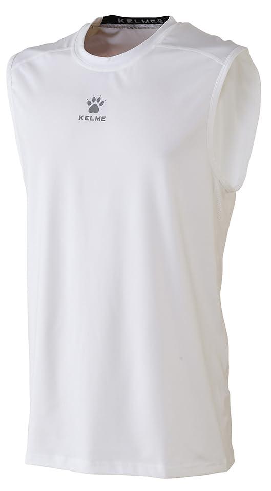 Kelme Soccer Futsal Wear (Men's Uniform) Sleeveless Stretch Inner Shirt White (100) 2XL Size 8351TL1024