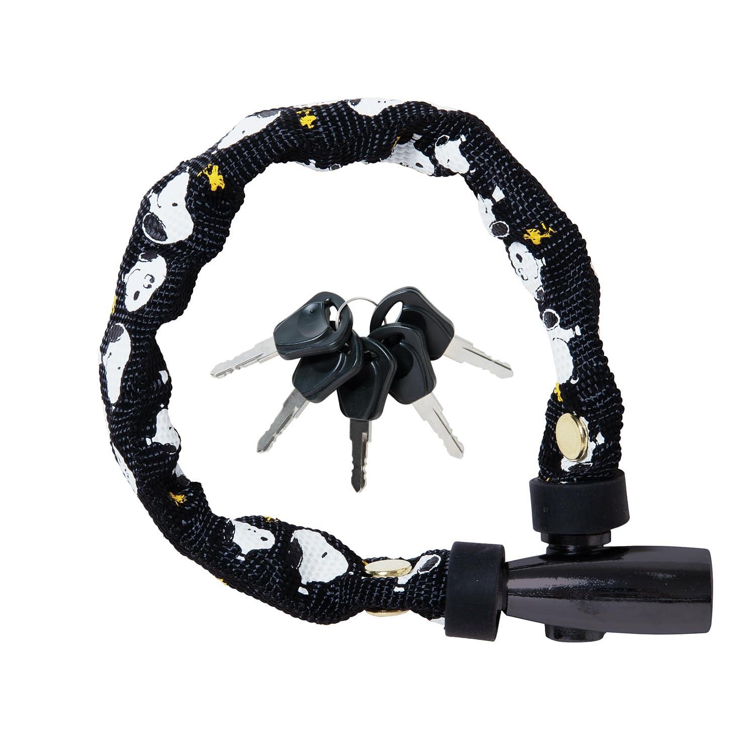 Chain Lock (Snoopy/Key Type 300mm) Black