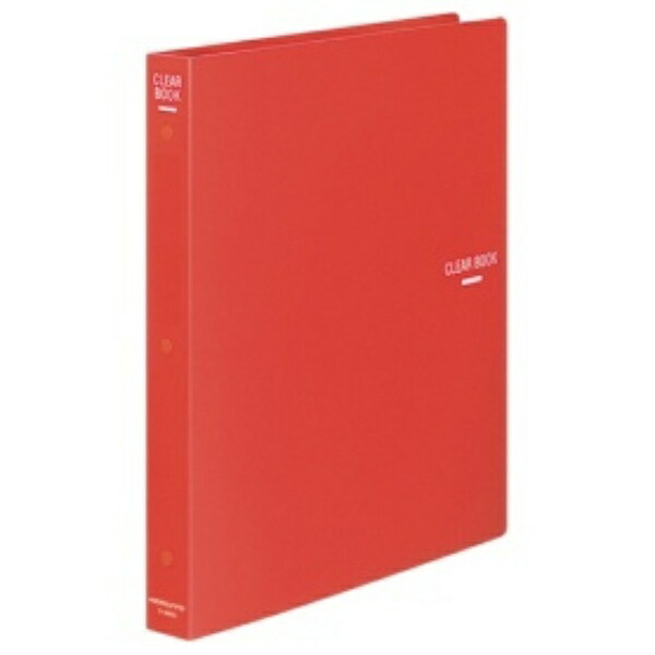 KOKUYO File Clear Book Refillable A4 Vertical 30-Hole Red RA-460R