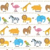 Heyko Wrapping Paper, Half-Size, High-Quality Paper, Africa, 50 Sheets, 002408400