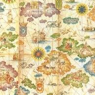 Heiko Wrapping Paper Half-Size Coated Paper Compass 50 Sheets 002403022