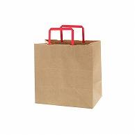 HEIKO Paper Bag H25 Charm Bag E Size (Flat Handle) Unbleached Plain Red Cord 50 Sheets