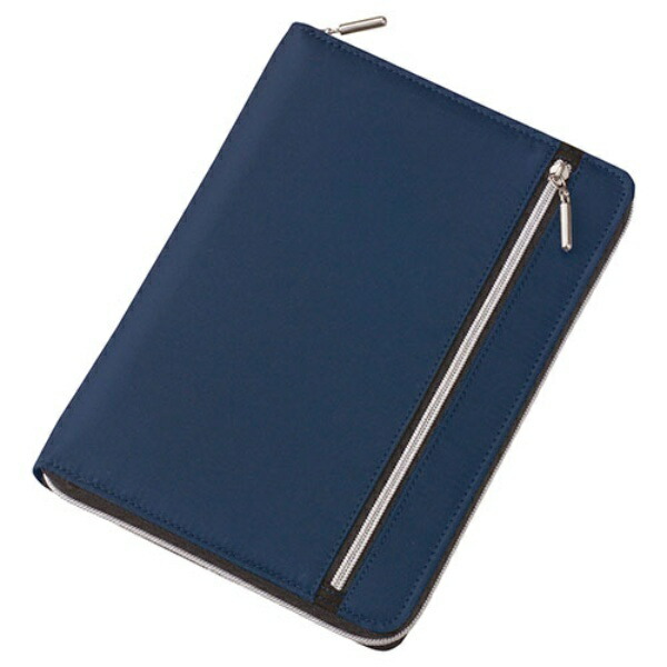 Reimei Fujii Notebook Cover Multi-Cover Notebook Nylon Double Zipper A5 Navy CN182K
