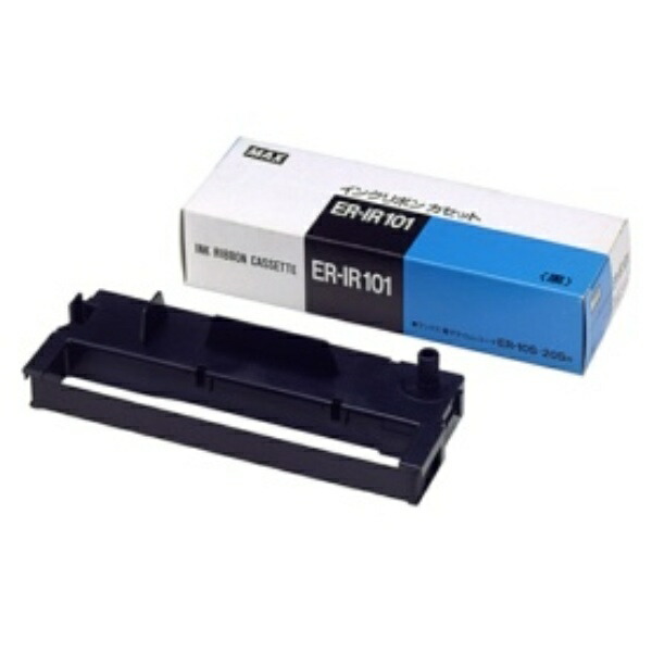 Max Ink Ribbon for Time Recorder, Black ER-IR101