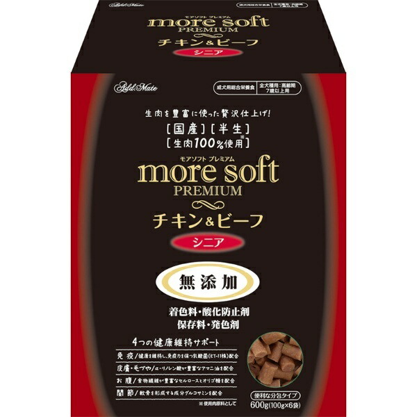 ADD. MATE more soft Premium Chicken & Beef Senior 600g