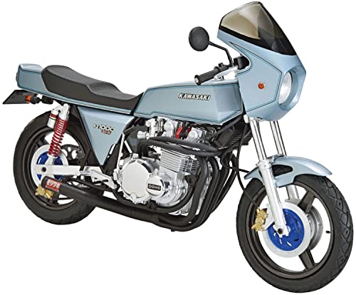Aoshima Cultural Textbook Co., Ltd. 1/12 The Bike Series No.44 Kawasaki KZT00D Z1-R 1977 Custom Plastic Model Kit Molded Color