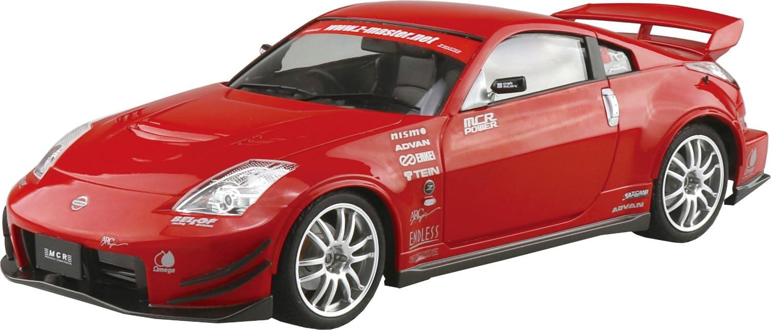 Aoshima Cultural Textbook Co., Ltd. 1/24 The Tuned Car Series No.68 Nissan MCR Z33 Fairlady Z '05 Plastic Model Kit (Car)