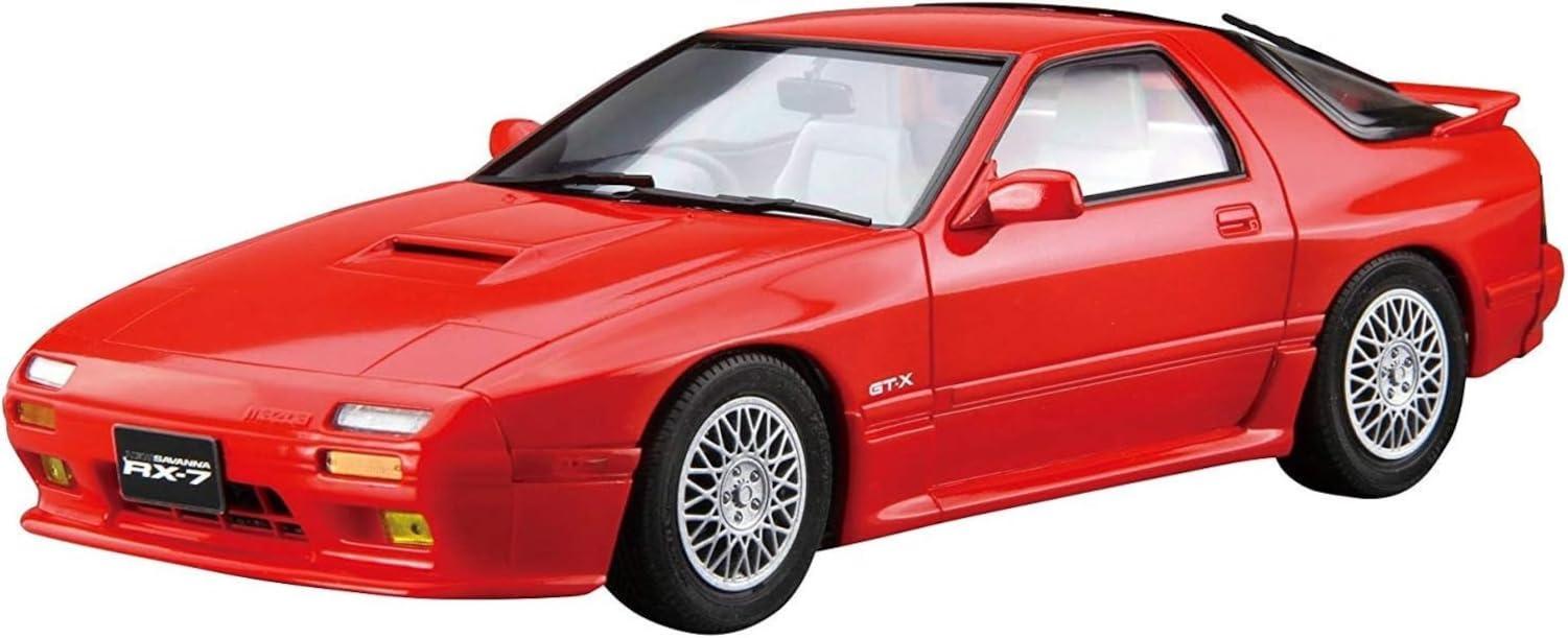 Aoshima Cultural Textbook Co., Ltd. 1/24 The Model Car Series No.64 Mazda FC3S Savanna RX-7 '89 Plastic Model Kit (Automobile)