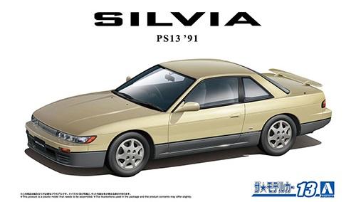 Aoshima Cultural Textbook Co., Ltd. 1/24 The Model Car Series No.13 Nissan PS13 Silvia K's Diamond Package '91 Plastic Model Kit (Automobile)