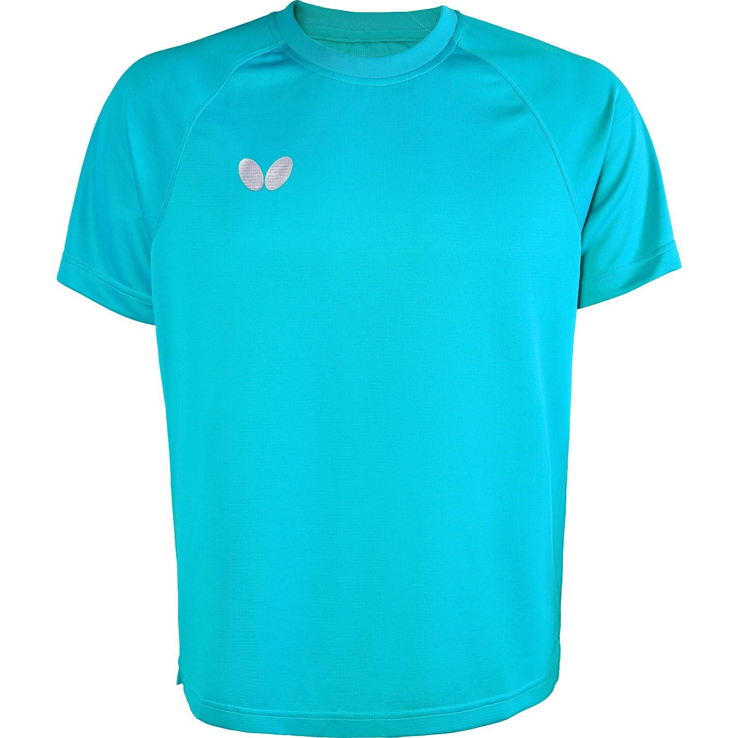 Butterfly Table Tennis Short-Sleeve T-Shirt Win Logo T-Shirt II Unisex Turquoise Blue (123) L 46420