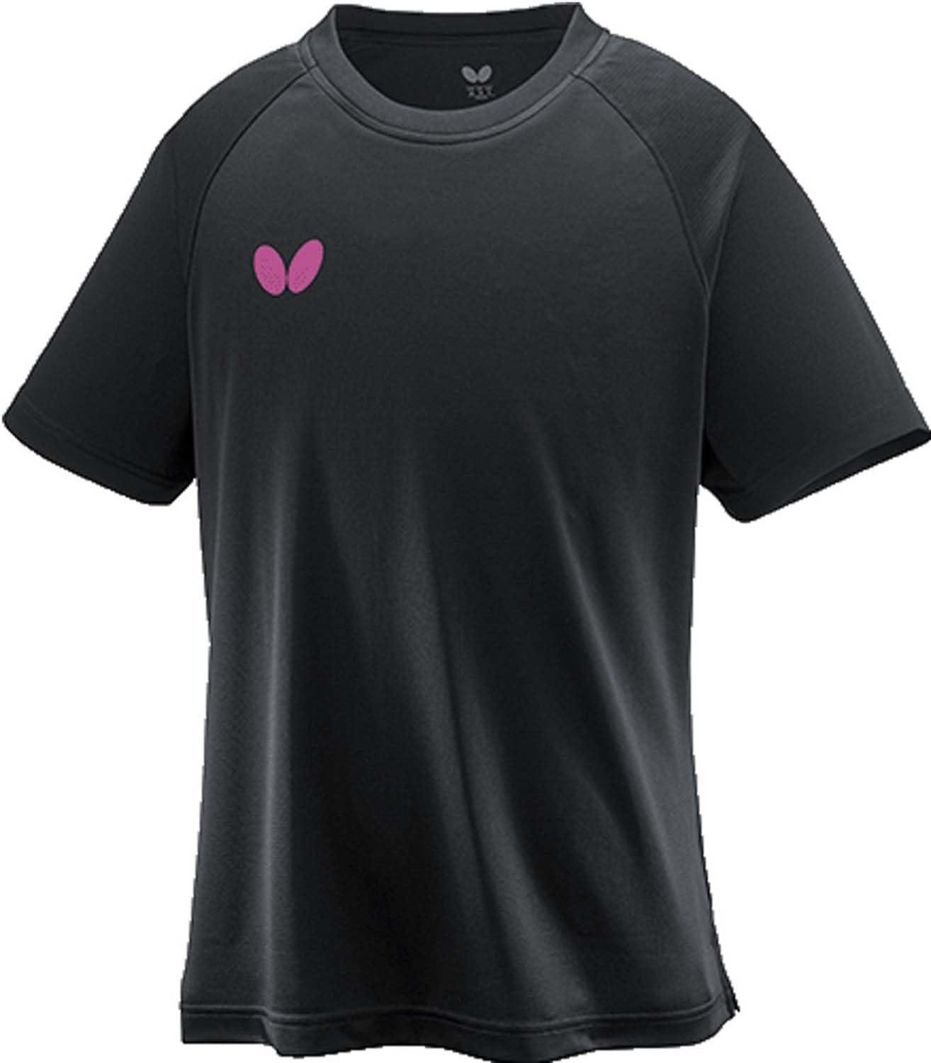 Butterfly Table Tennis Short-Sleeve T-Shirt Win Logo T-Shirt II Unisex Black/Rose (912) SS 46420
