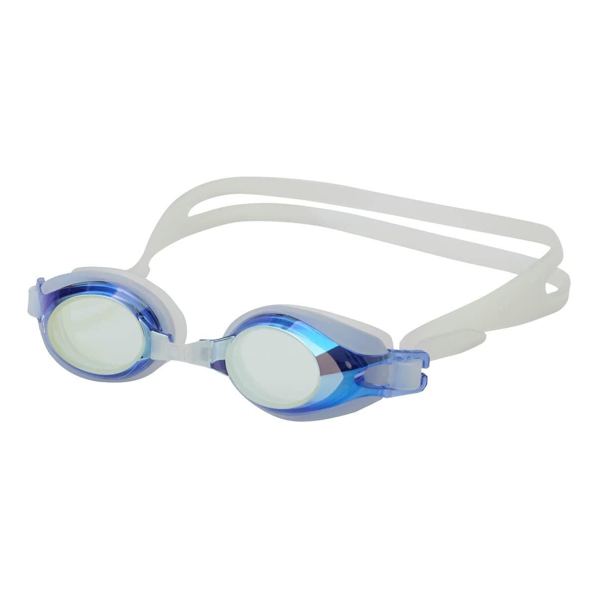 arena Junior Swimming Goggles Yellow × Clear × Blue × Clear (YCBU) One Size Fits All Mirror Lens Anti-Fog (Lion Function) Anti-Fog Feature Anti-Slip Design AGL-4300MJ