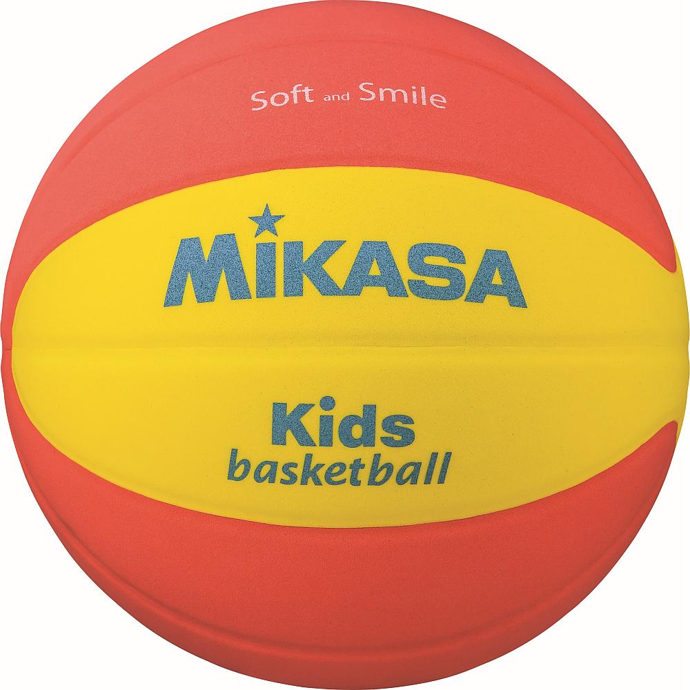 MIKASA Smile Basketball Size 5 (Boys/Girls/Elementary School) EVA Special Sponge Smile Series Yellow/Orange SB512-YO Recommended Pressure 0.20~0.25 kgf/cm²