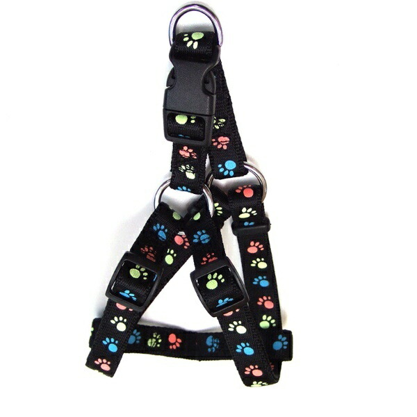 Okano ONS Glow-in-the-Dark Foot Harness #25 Black (Large Dog)