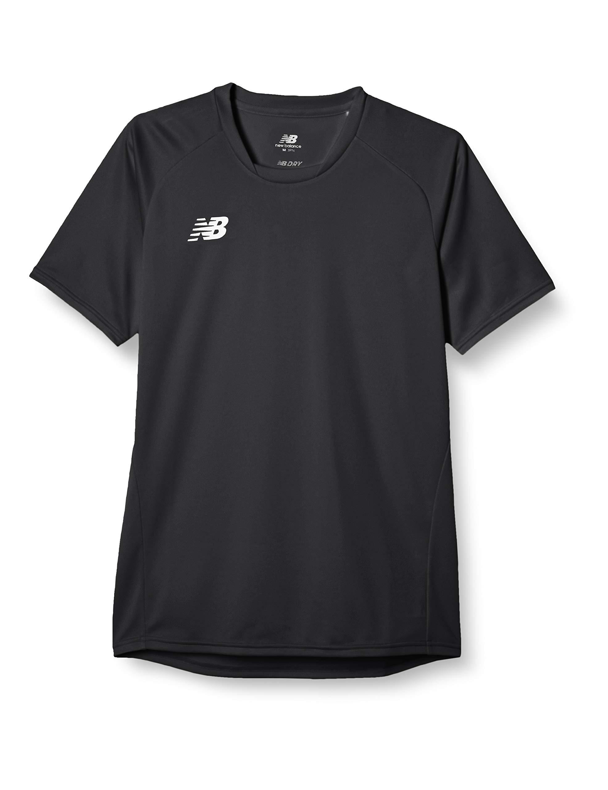 [New Balance] Short-Sleeve Dry T-Shirt Game Shirt (JMTF0488) Black (BK) Japan L (Equivalent to Japanese Size L)