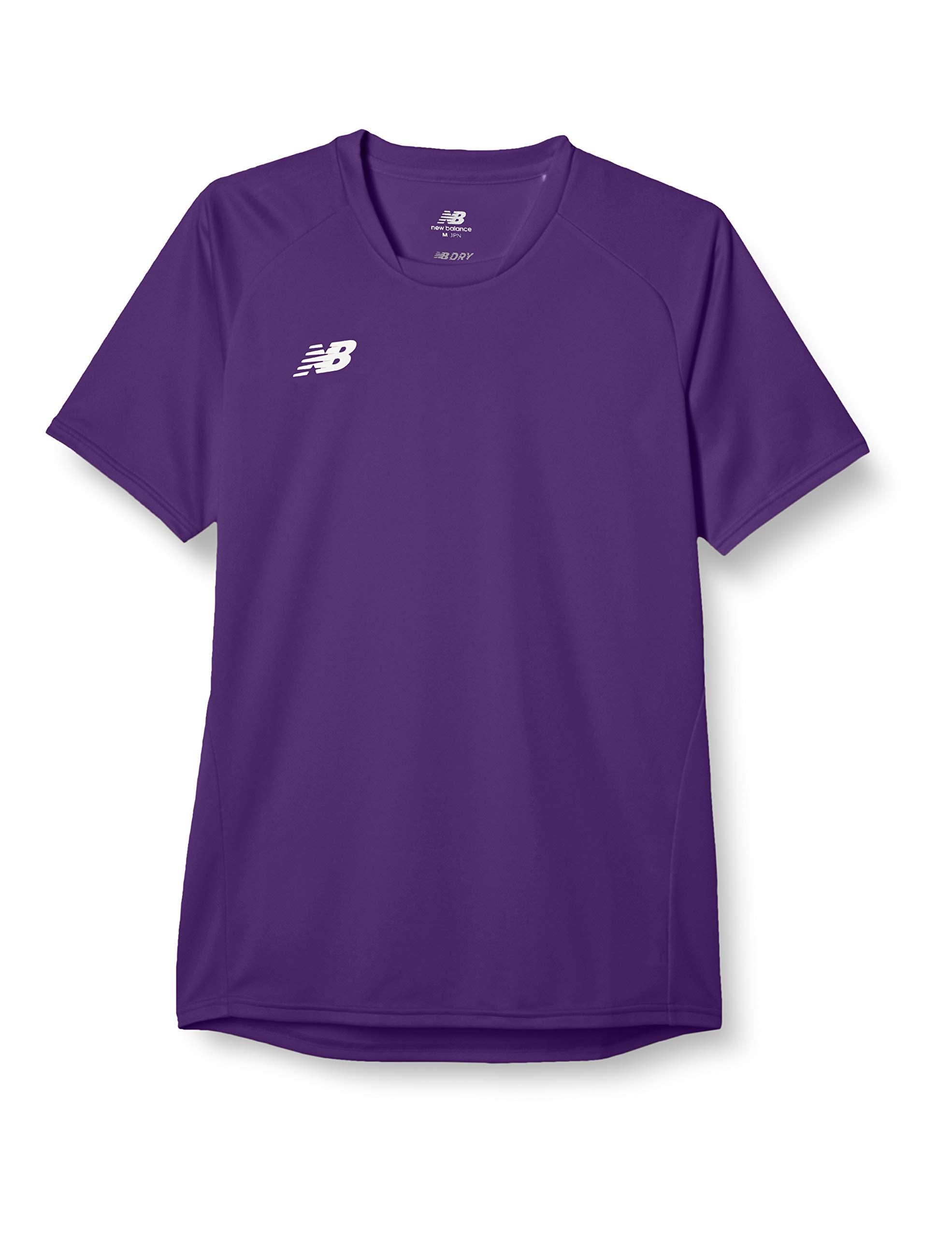 [New Balance] Short-Sleeve Dry T-Shirt Game Shirt (JMTF0488) Purple (PRP) Japan L (Equivalent to Japanese Size L)