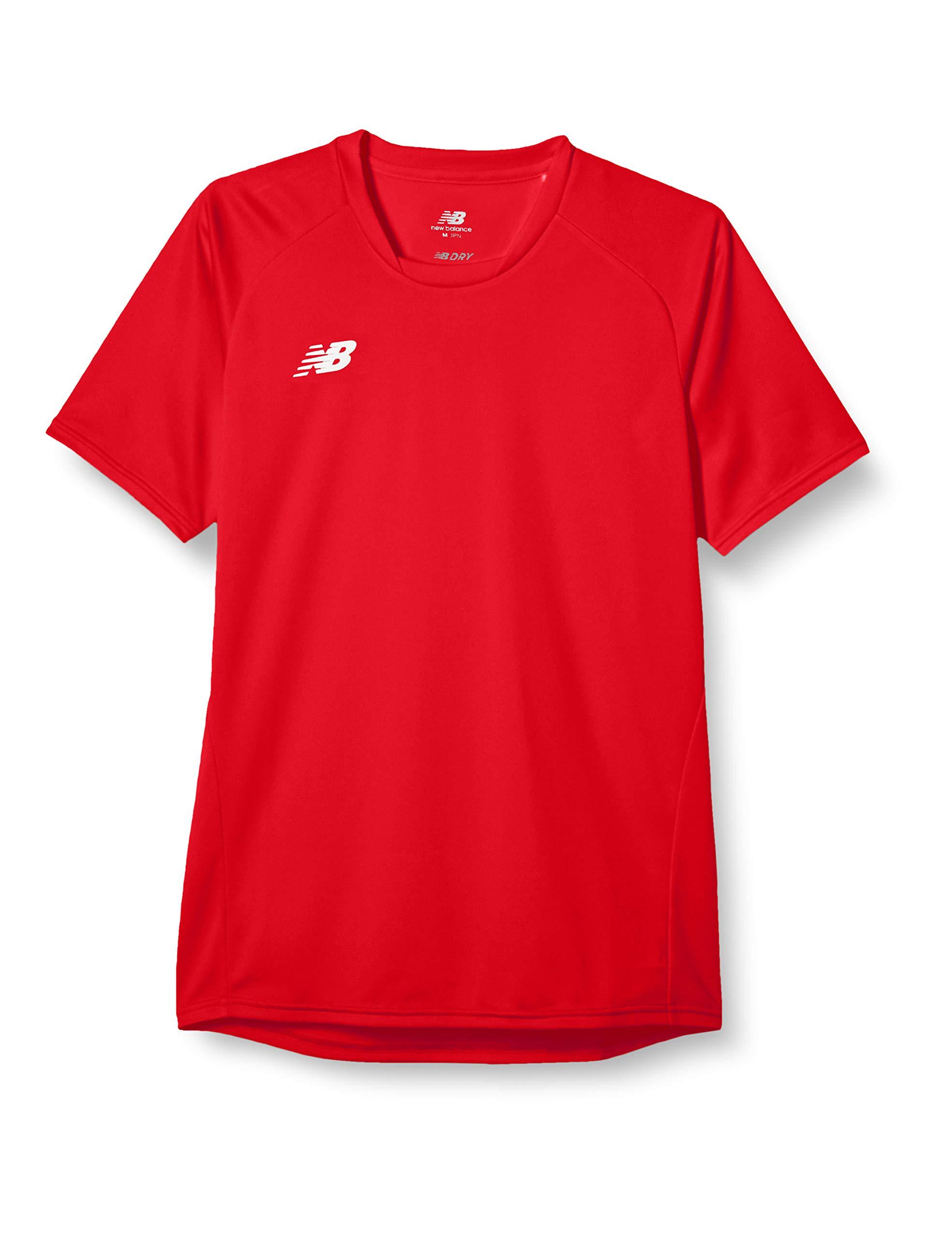 [New Balance] Short-Sleeve Dry T-Shirt Game Shirt (JMTF0488) Red (RED) Japan 2XL (Equivalent to Japanese Size 2L)