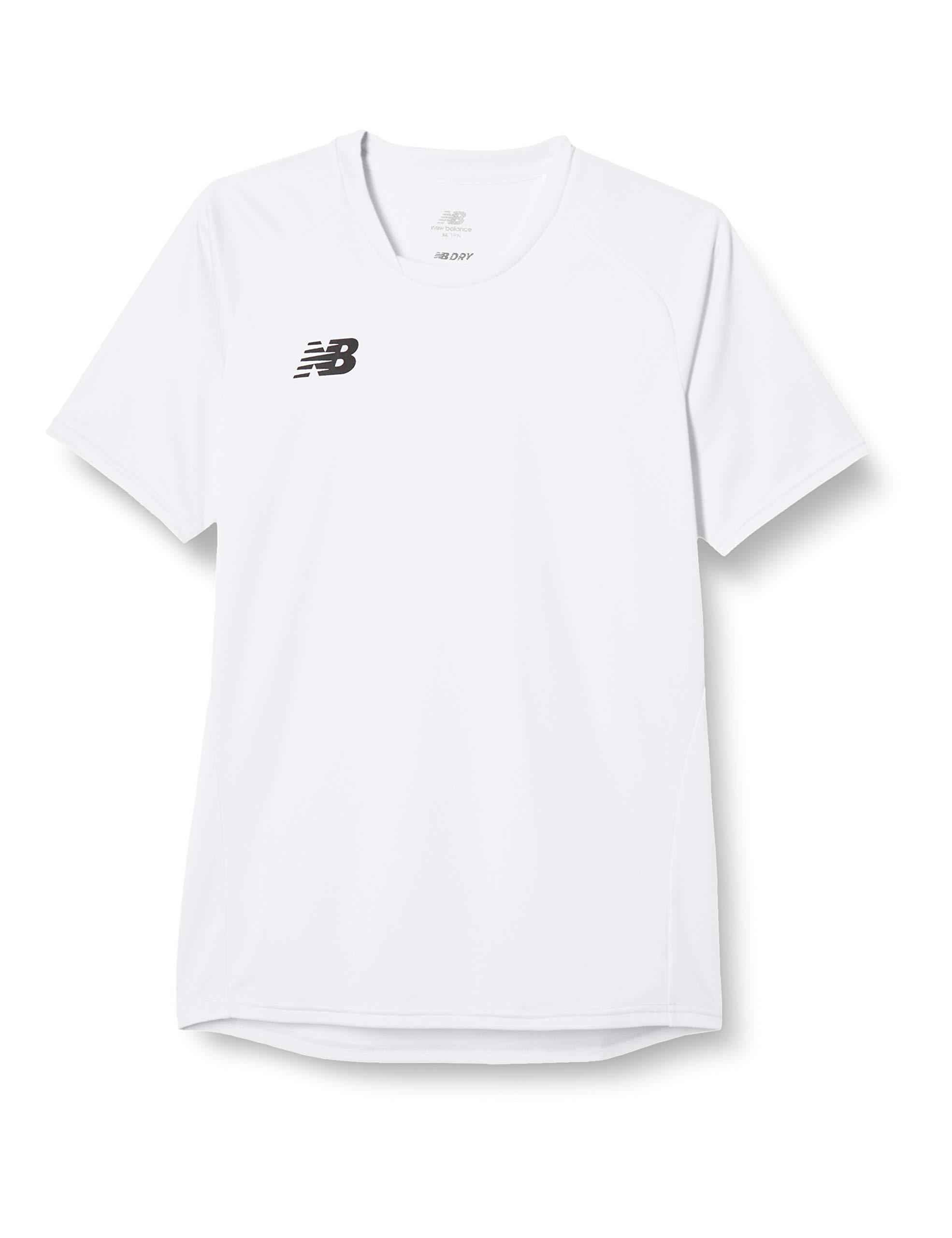[New Balance] Short-Sleeve Dry T-Shirt Game Shirt (JMTF0488) White (WT) Japan S (Equivalent to Japan Size S)