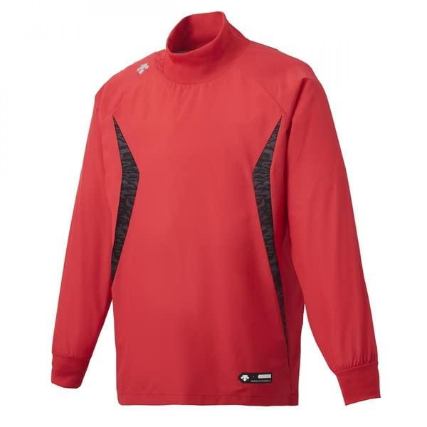 [Descente] Baseball Practice Shirt Junior Long-Sleeve Wind Shirt PJ-252JB Boys Red