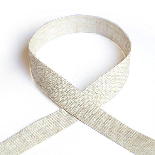 Blanc de Core Ribbon Linen Plain Weave Tape No.2553 15mm × 10m