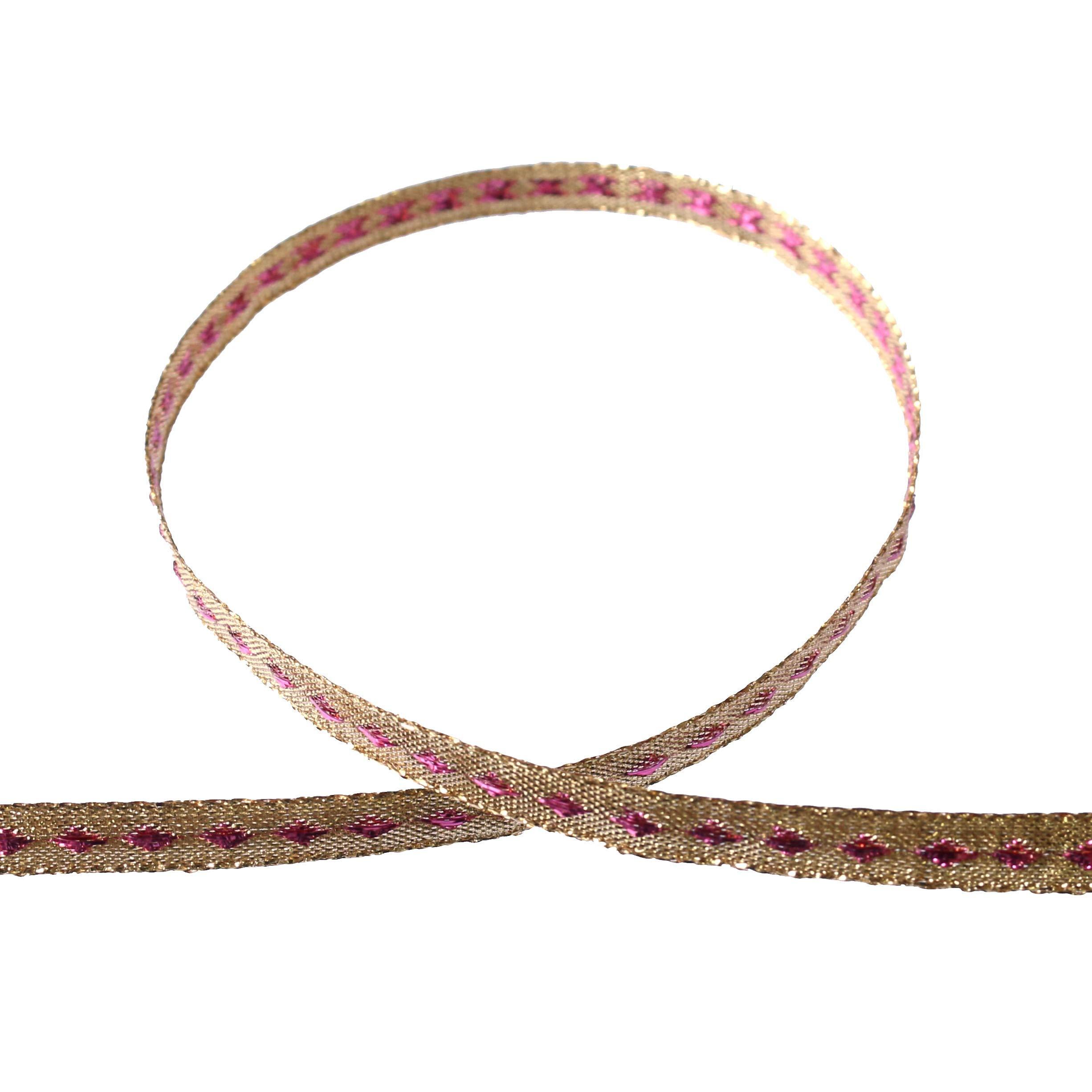 Blanc de Core Ribbon Diamond Metallic No.3810-52 5mm × 30m