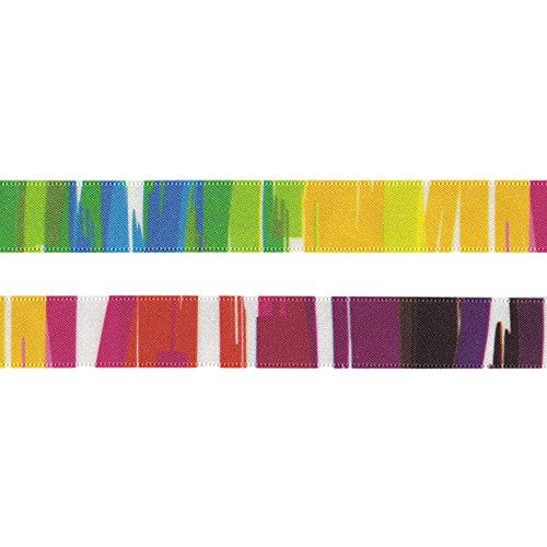 Konishi Ribbon Splash Pattern Single Satin Ribbon 18mm Width × 30m Roll KR3572-18MM