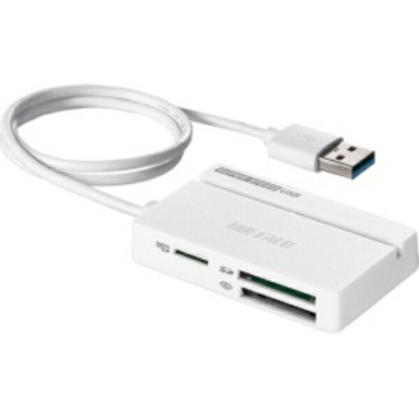 Buffalo USB 3.0 Multi-Card Reader Standard (White) BSCR100U3WH