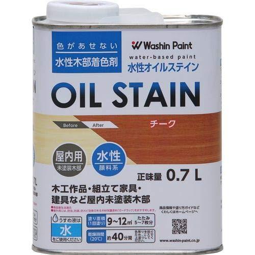 Washin Paint Water-Based Oil Stain 0.7L Pigment-Based Wood Stain Single Color 7 Colors Total