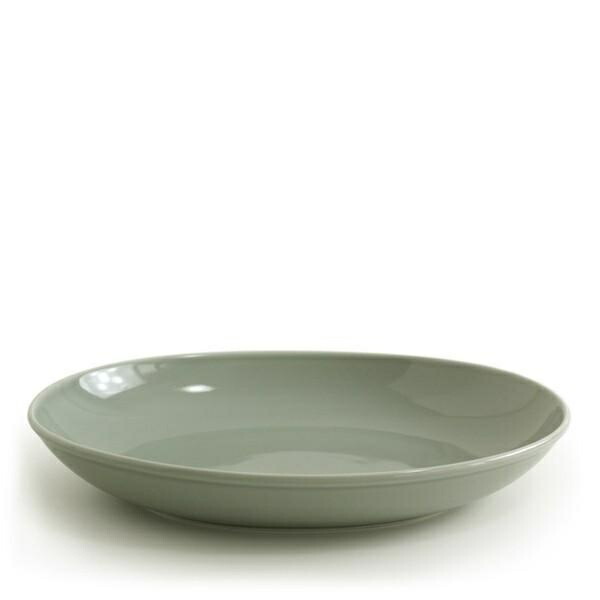 Saikai Pottery Hasami Ware Common Oval Bowl Plate Gray Approx. 27cm Diameter Microwave and Dishwasher Safe Made in Japan 13239