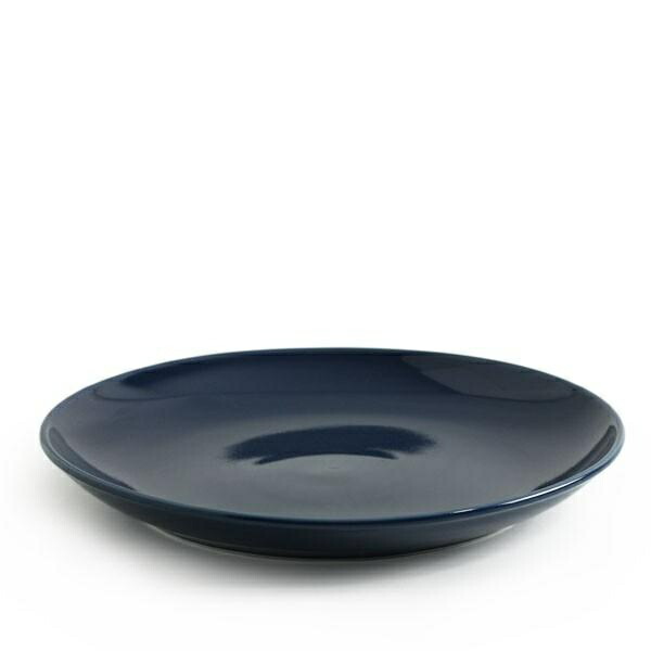 Saikai Pottery Hasami Ware Common Plate Dish Approx. 27cm Diameter Navy Microwave and Dishwasher Safe 13747
