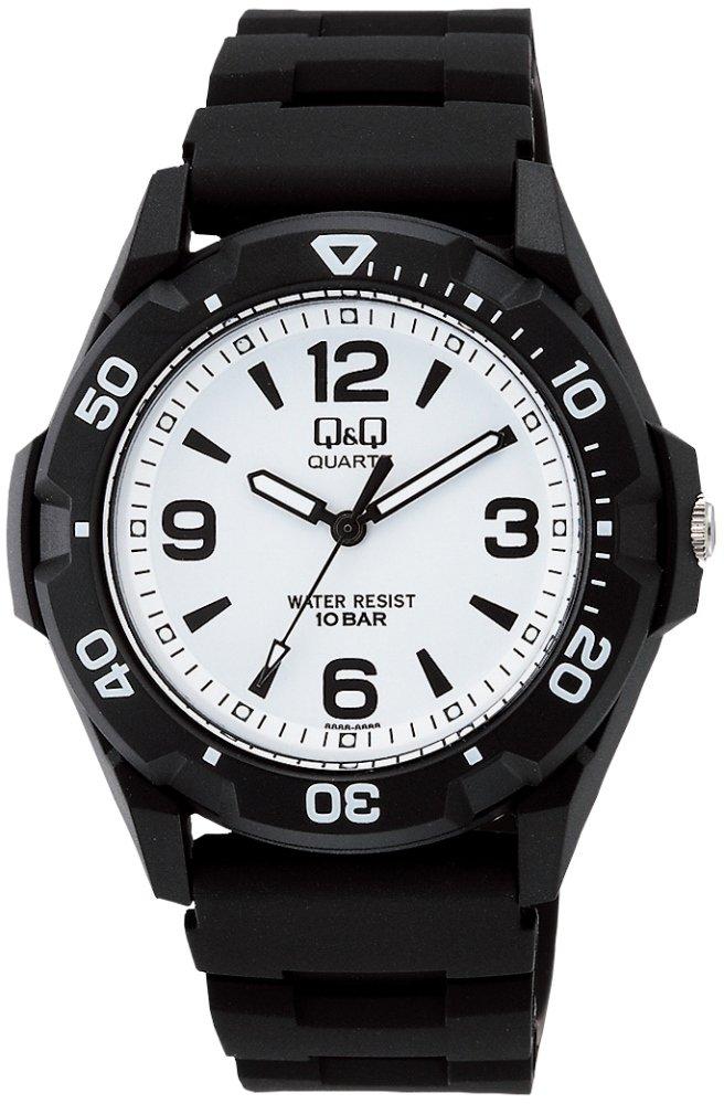 [Citizen Q&Q] Analog Watch, Water-Resistant, Urethane Strap VR44-002 Men's White