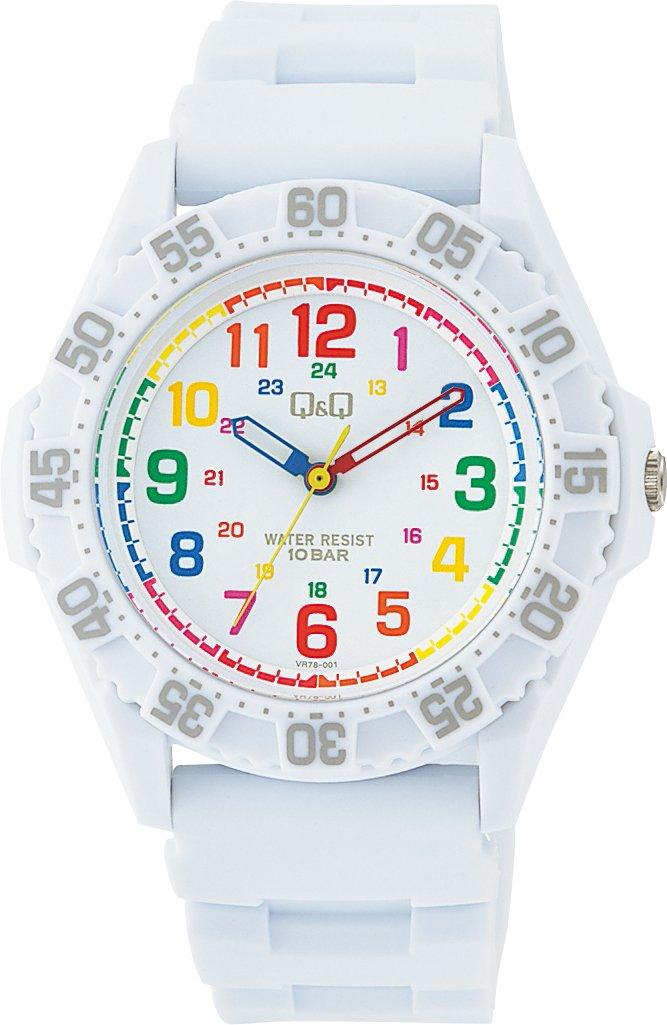 [Citizen Q&Q] Analog Watch, Water-Resistant, Urethane Strap VR78-001 Men's White