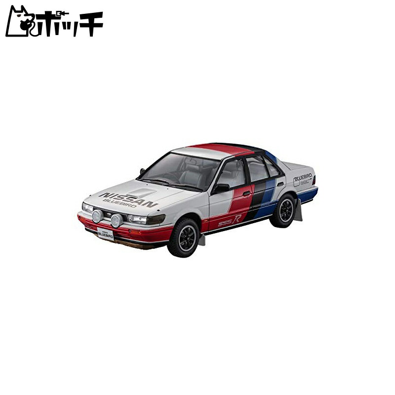 Hasegawa 1/24 Historic Car Series Nissan Bluebird 4-Door Sedan SSS-R (U12 Type) Early Model Plastic Model Kit HC35