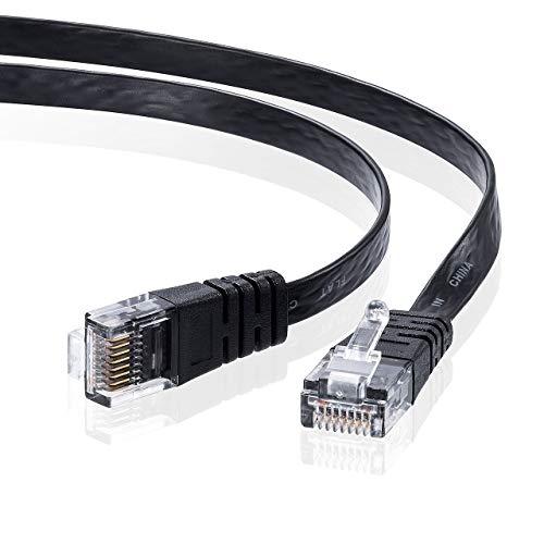 Sanwa Supply CAT6 Flat Cable 10m (Black) KB-FL6-10BKN