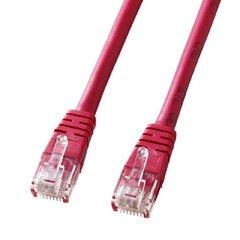 Sanwa Supply Enhanced Category 5 Single-Wire LAN Cable 10m Red KB-T5T-10RN