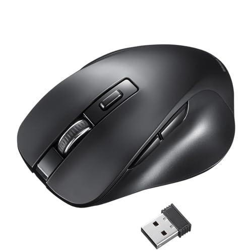 Sanwa Supply Wireless Blue LED Mouse (5-Button, Black) MA-WB518BK
