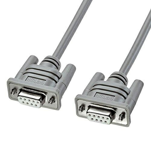 Sanwa Supply RS-232C Cable (Crossover) 5m Light Gray KRS-403XF-5K2