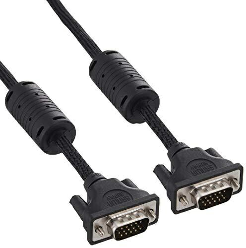 Sanwa Supply Nylon Mesh Display Cable 2m Black KC-NMV20K