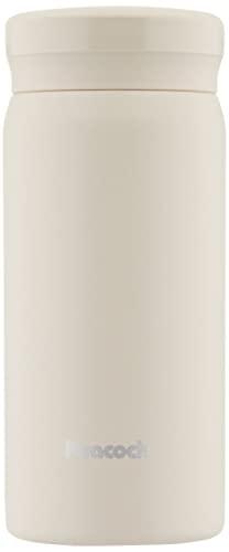 Peacock Thermos Industrial (The-peacock) Peacock Water Bottle 200ml Insulated Hot/Cold Lightweight Compact Small Coffee Mini Bottle Simple Portable Easy to Clean Stainless Steel Mug Bottle Milk White AKB-21 W