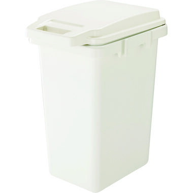 Squirrel Trash Can One-Hand Packing Pail White 45L H&H Made in Japan 45JS